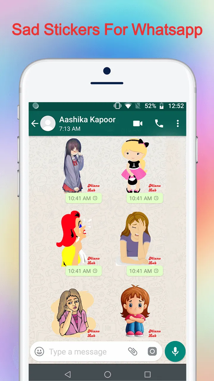 Sad Stickers For Whatsapp | Indus Appstore | Screenshot