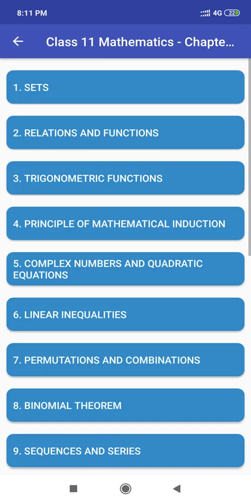 Class 11 Mathematics NCERT Boo | Indus Appstore | Screenshot