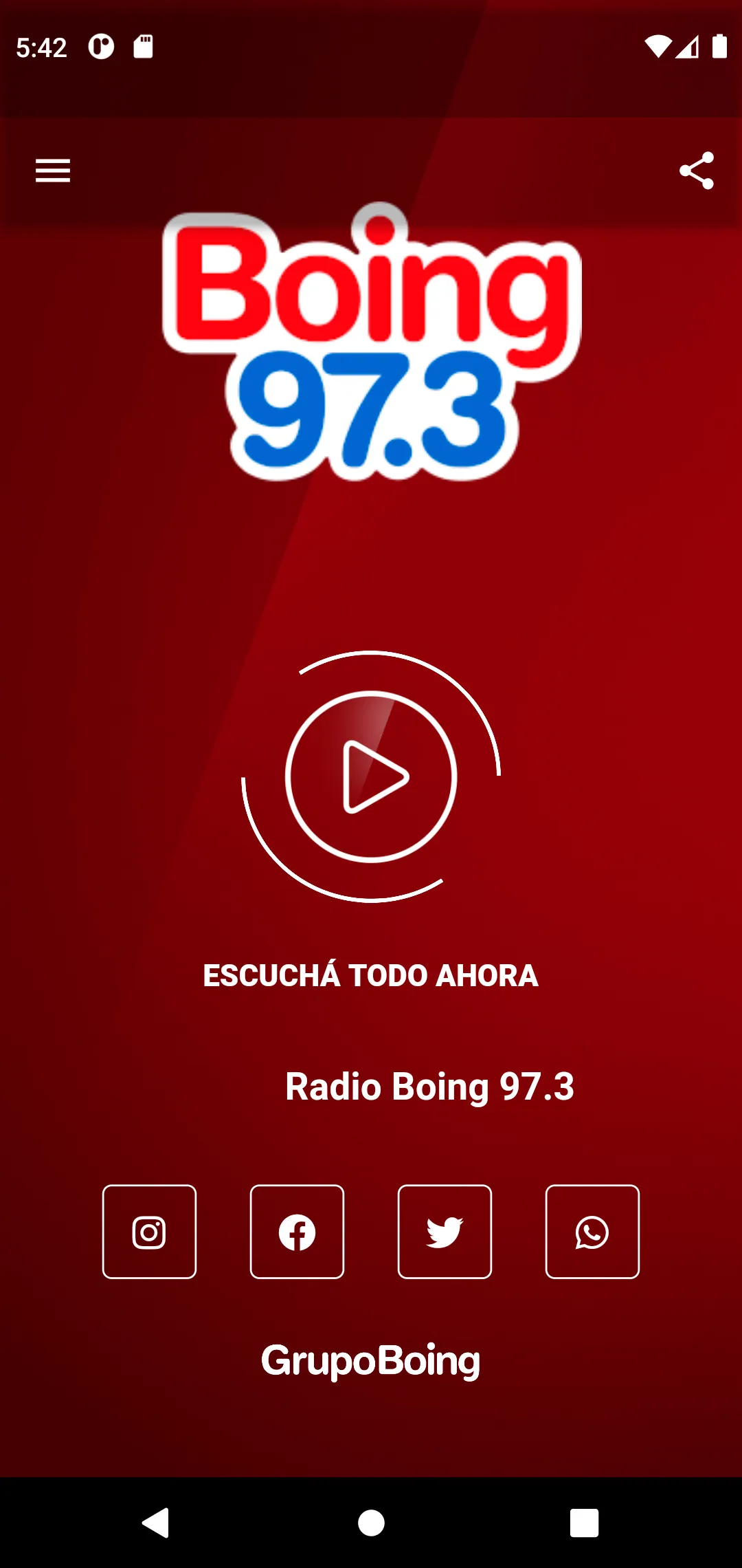 Radio Boing | Indus Appstore | Screenshot