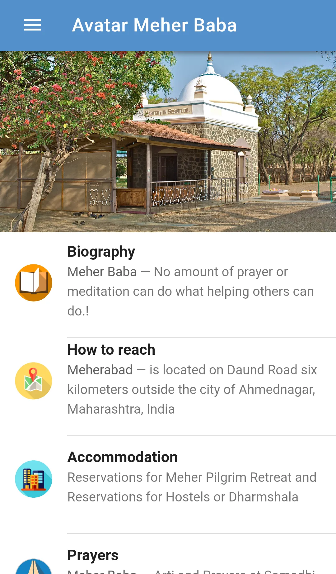 AMBPPCT Meher Baba App | Indus Appstore | Screenshot