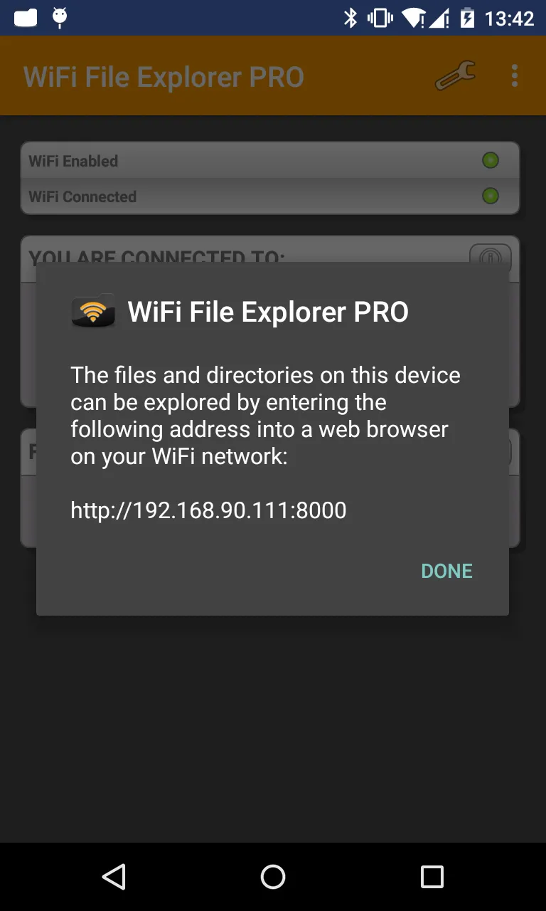 WiFi File Explorer | Indus Appstore | Screenshot