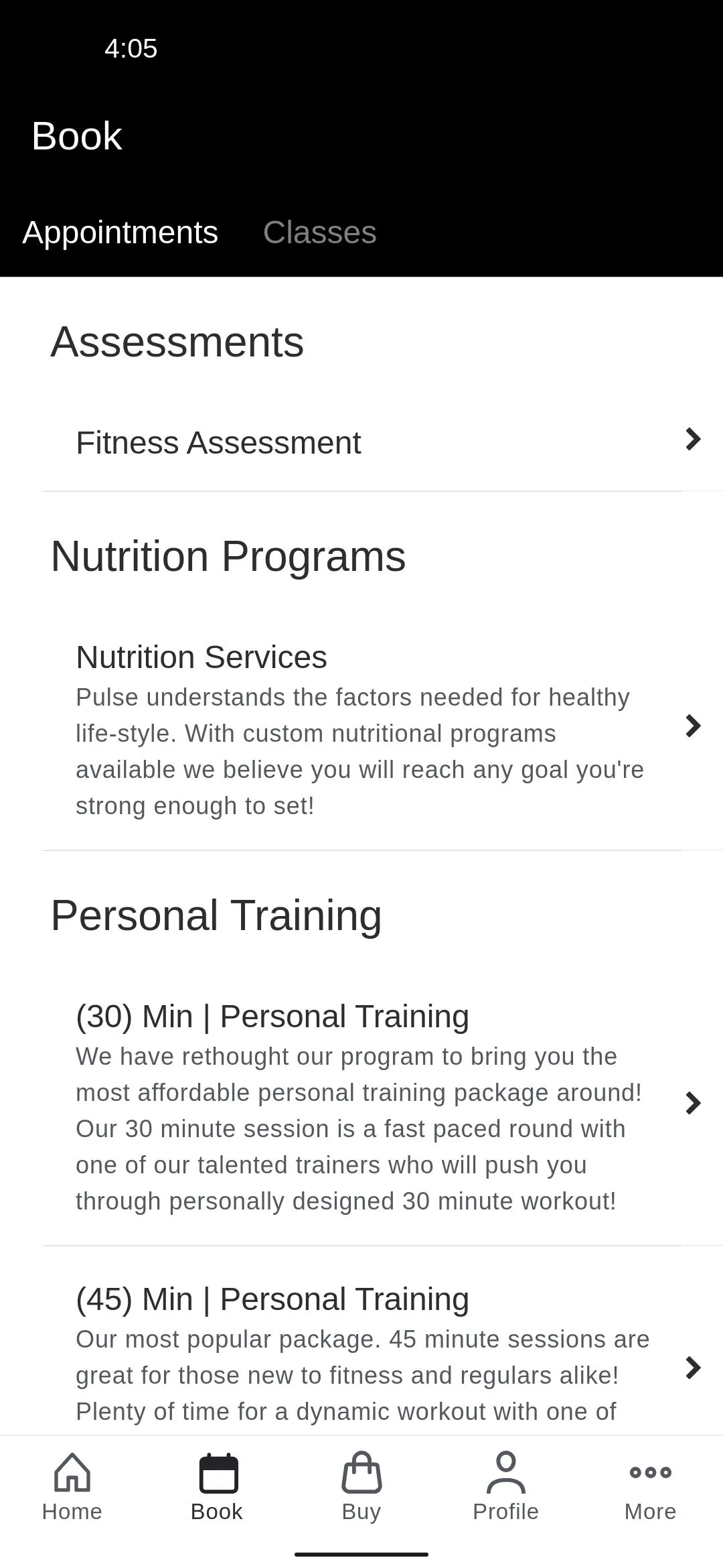 Pulse Fitness MI | Indus Appstore | Screenshot