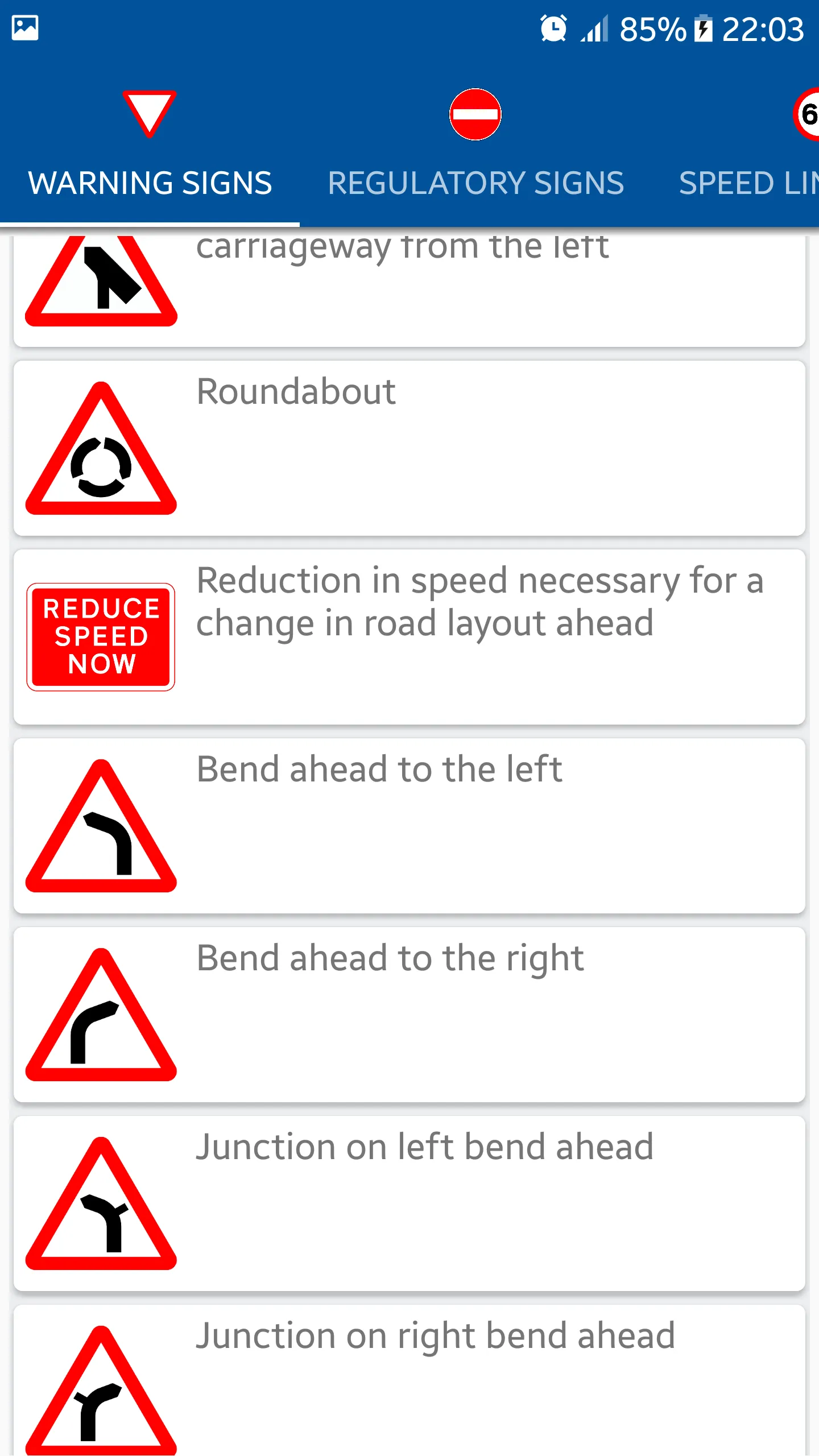 I know my traffic signs (UK) | Indus Appstore | Screenshot