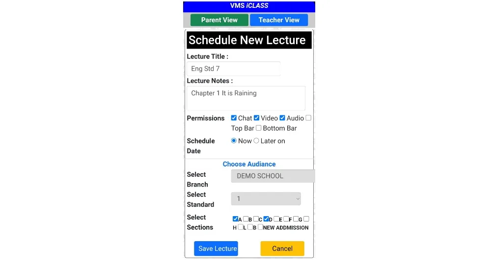 VMS iClass | Indus Appstore | Screenshot