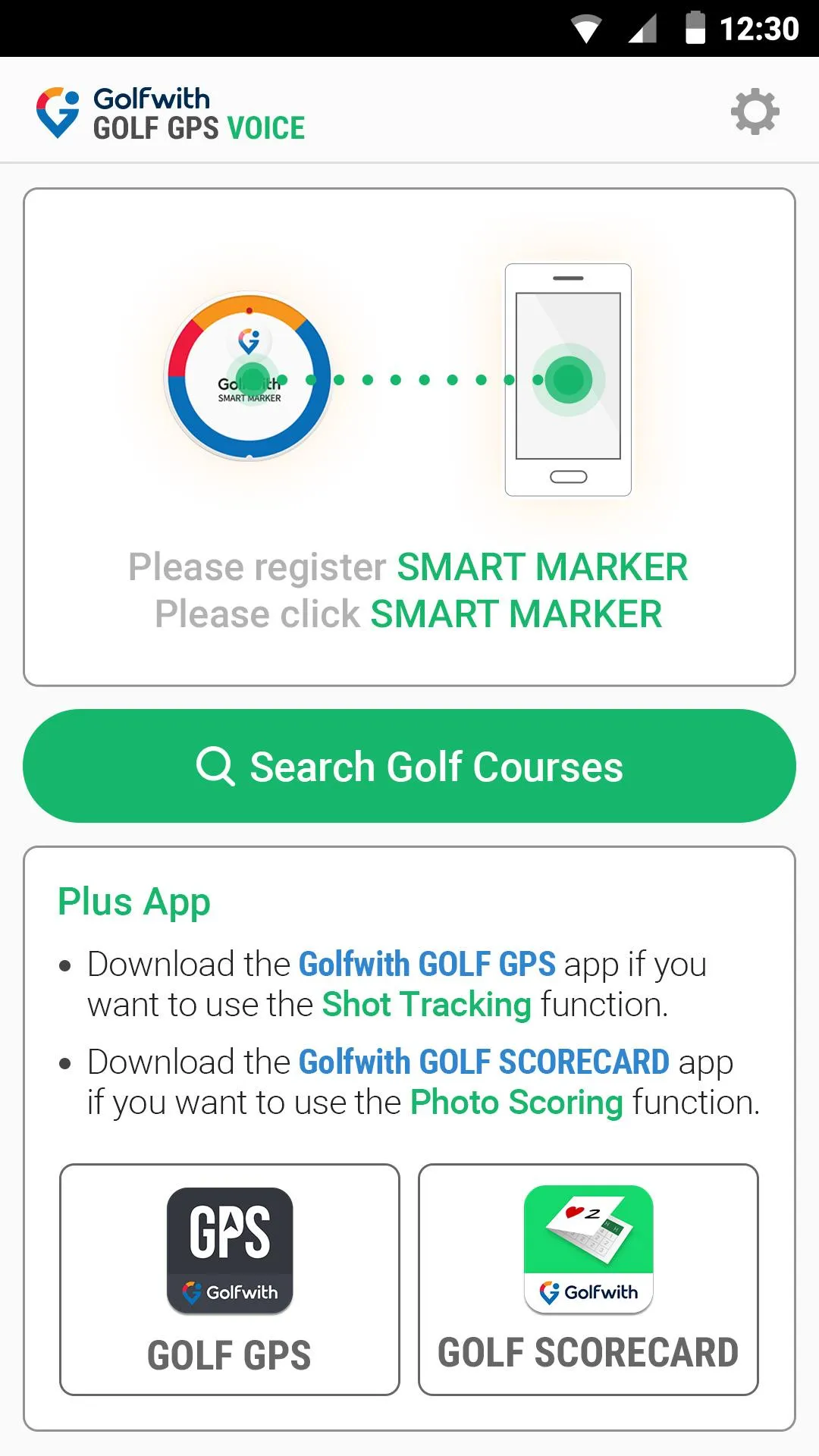 Golfwith:GOLF GPS VOICE | Indus Appstore | Screenshot