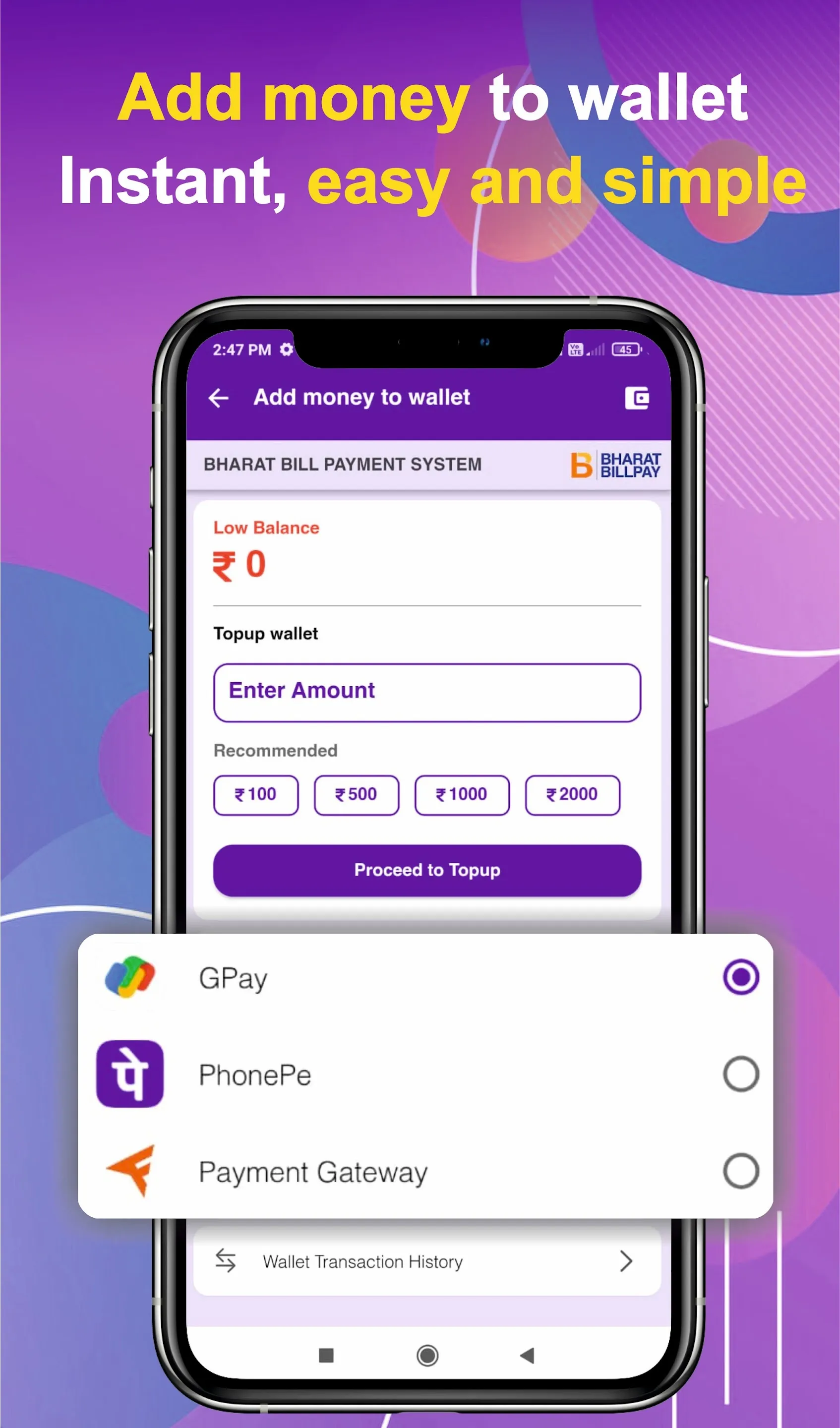 Crystal Pay: Recharge Bill Pay | Indus Appstore | Screenshot