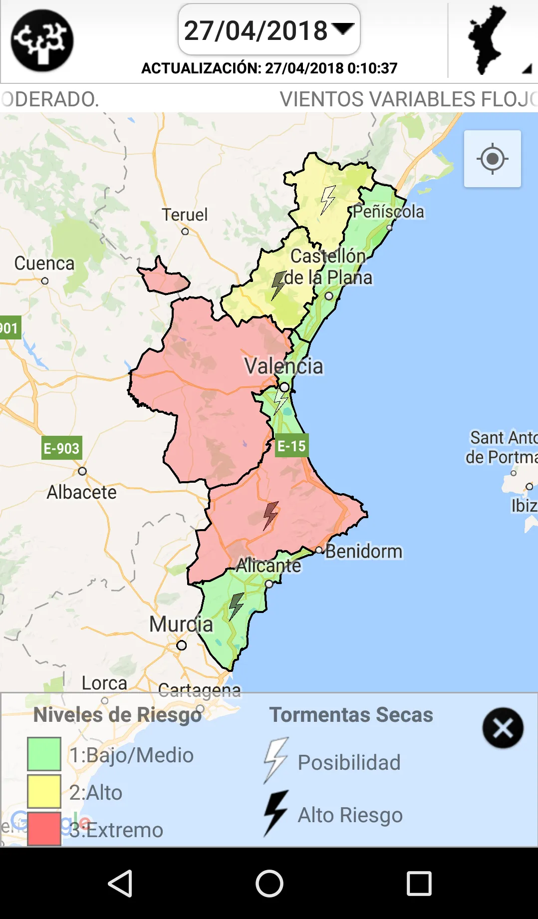 Preemergencia IF Comunitat Val | Indus Appstore | Screenshot