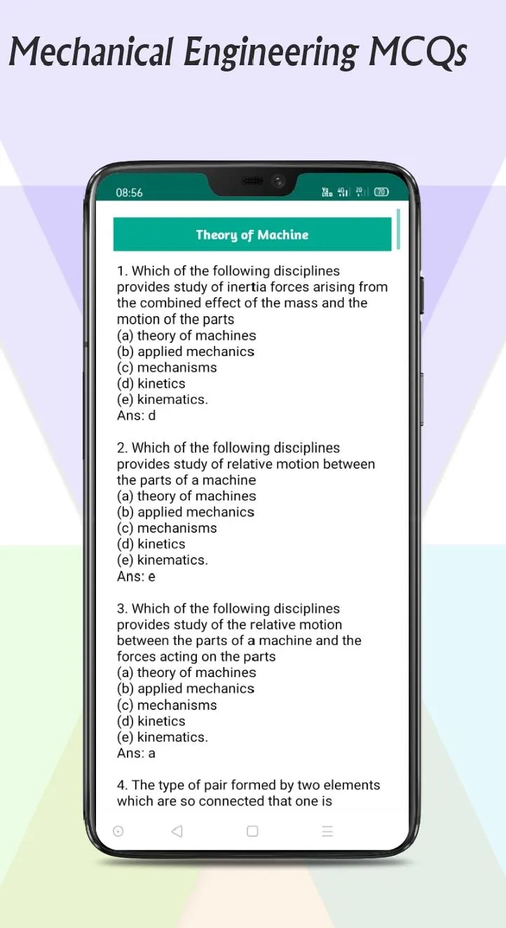 Mechanical Engineering MCQs | Indus Appstore | Screenshot