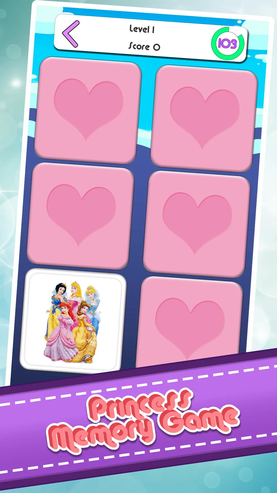 Princess Memory Card Game | Indus Appstore | Screenshot