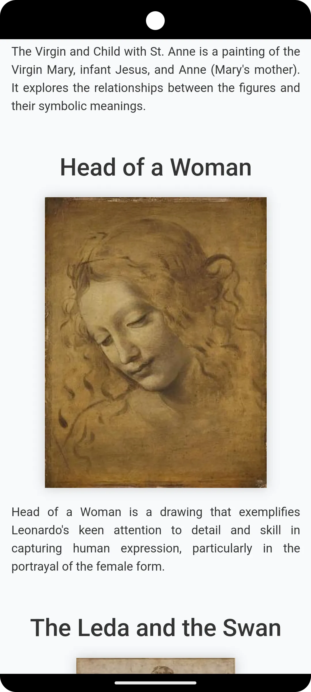 Leonardo da Vinci Art Gallery | Indus Appstore | Screenshot