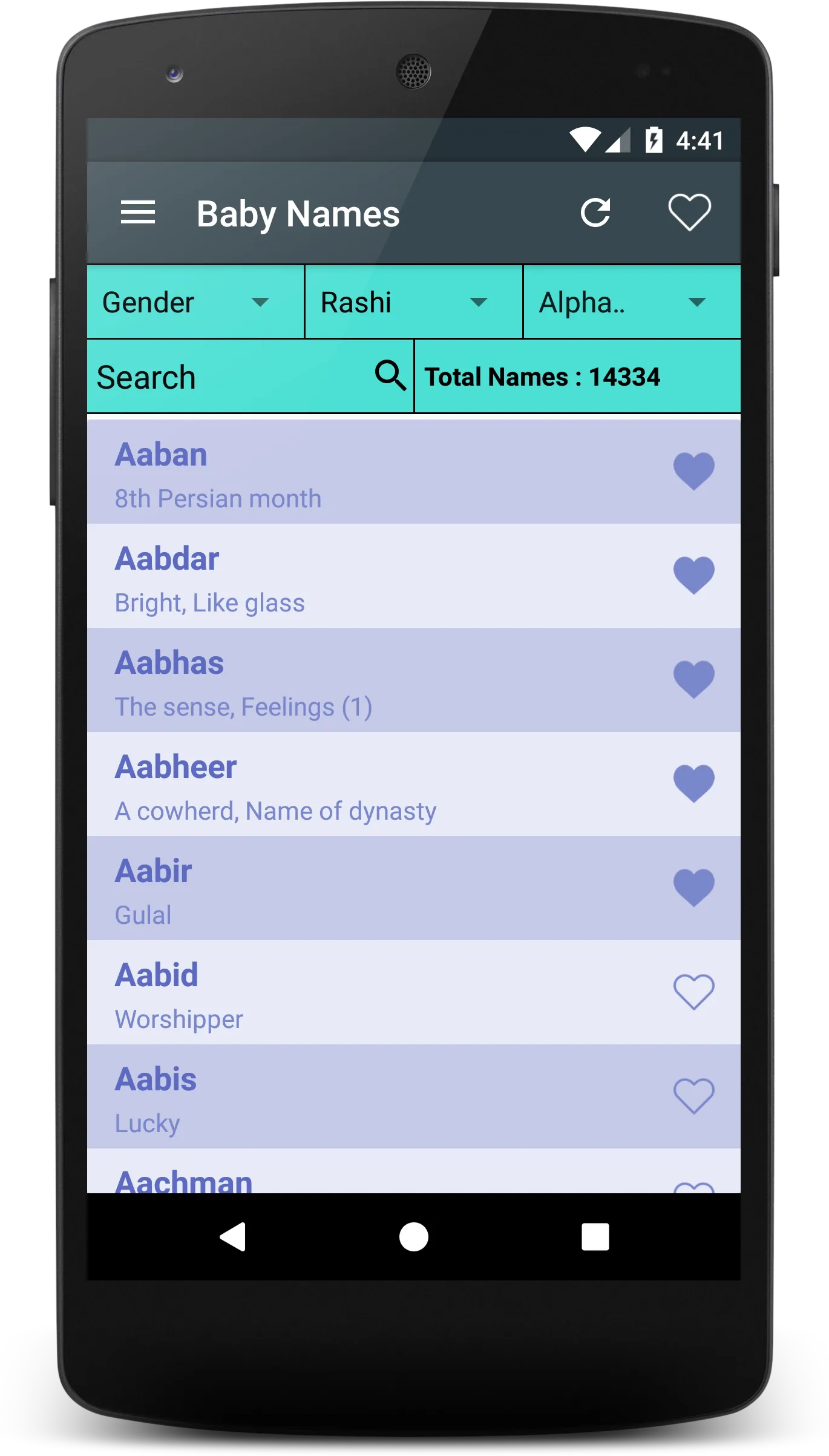 Baby Names | Indus Appstore | Screenshot