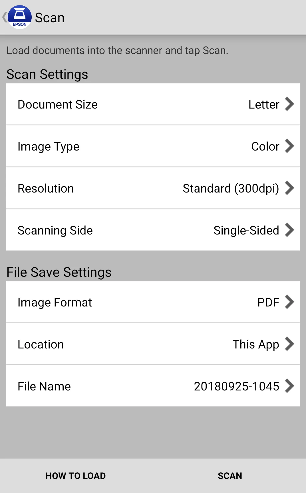 Epson DocumentScan | Indus Appstore | Screenshot