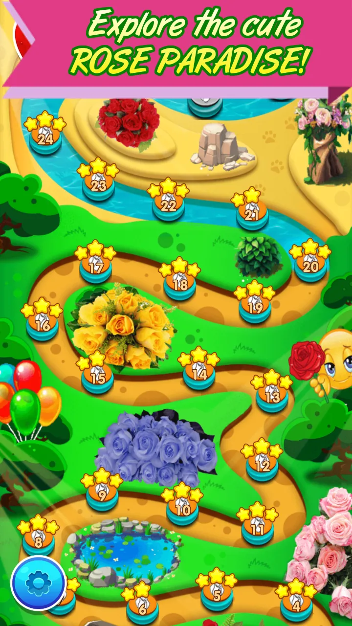 Rose Paradise matching games | Indus Appstore | Screenshot