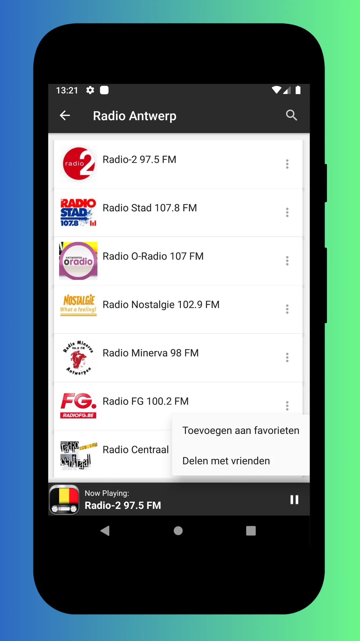 Radio Belgium - Radio FM & AM | Indus Appstore | Screenshot