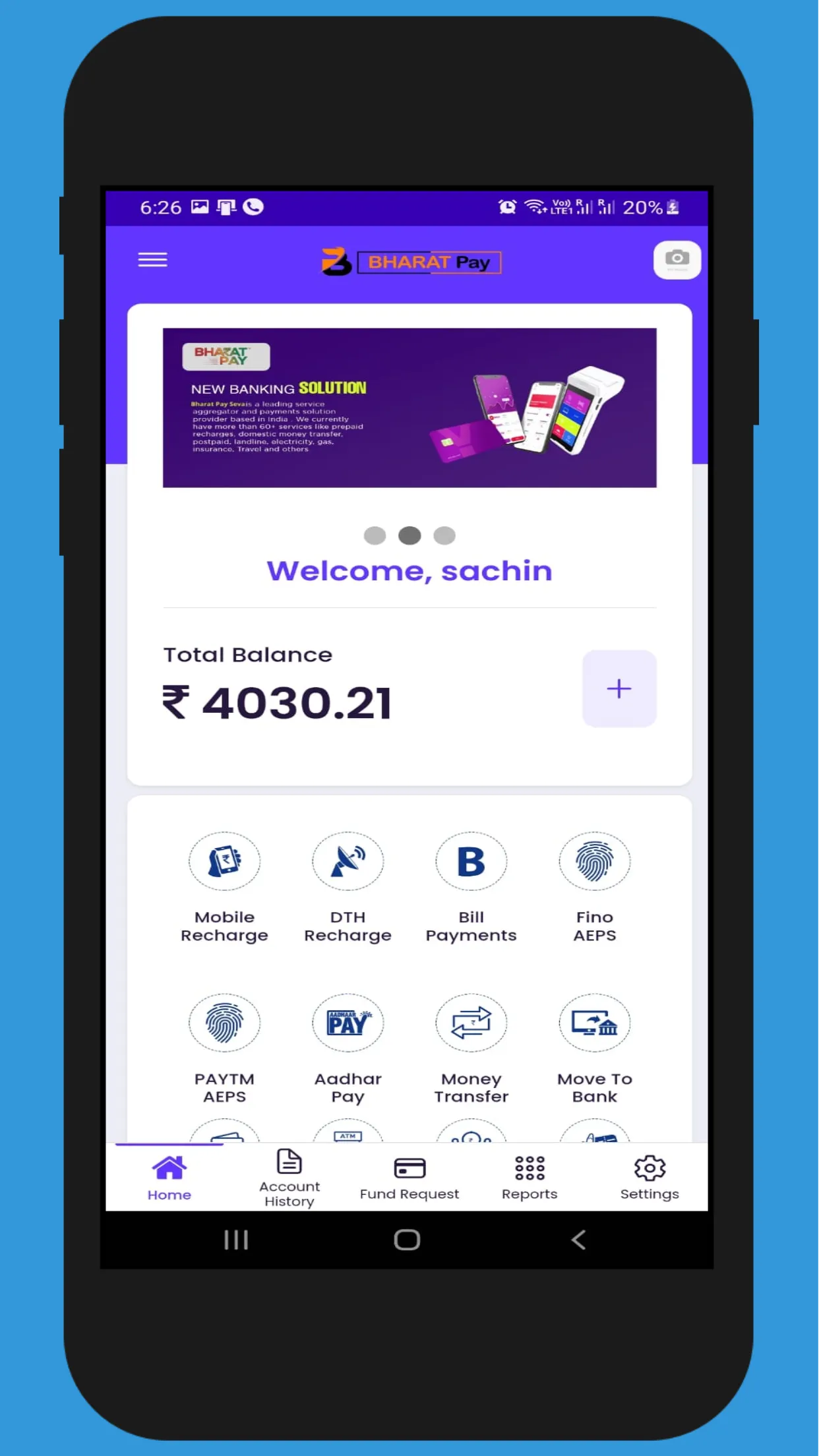 BharatPay - Recharge DMT AEPS | Indus Appstore | Screenshot