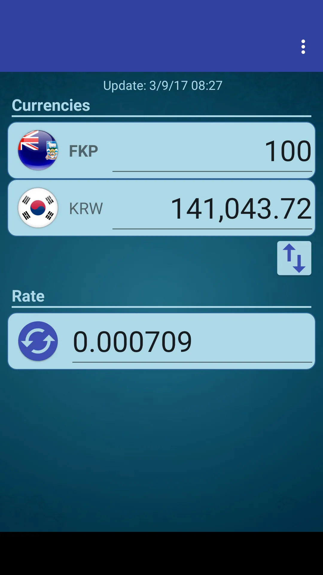 KRW Won x Falkland Isl. Pound | Indus Appstore | Screenshot