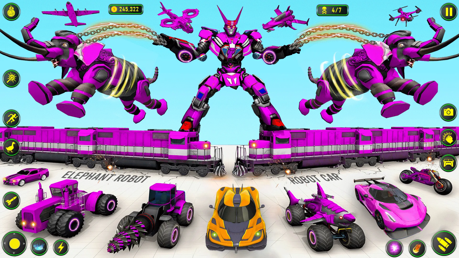 Elephant Robot Car: Robot Game | Indus Appstore | Screenshot