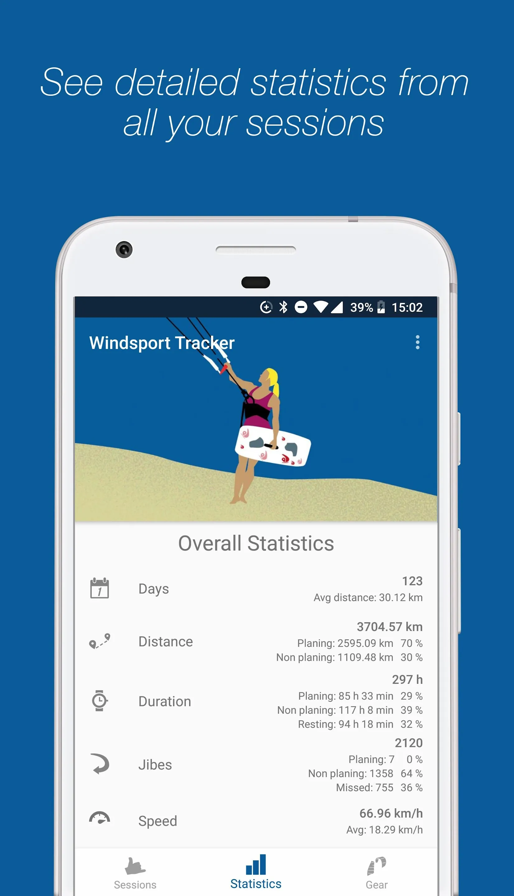 WindsportTracker Wing Windsurf | Indus Appstore | Screenshot