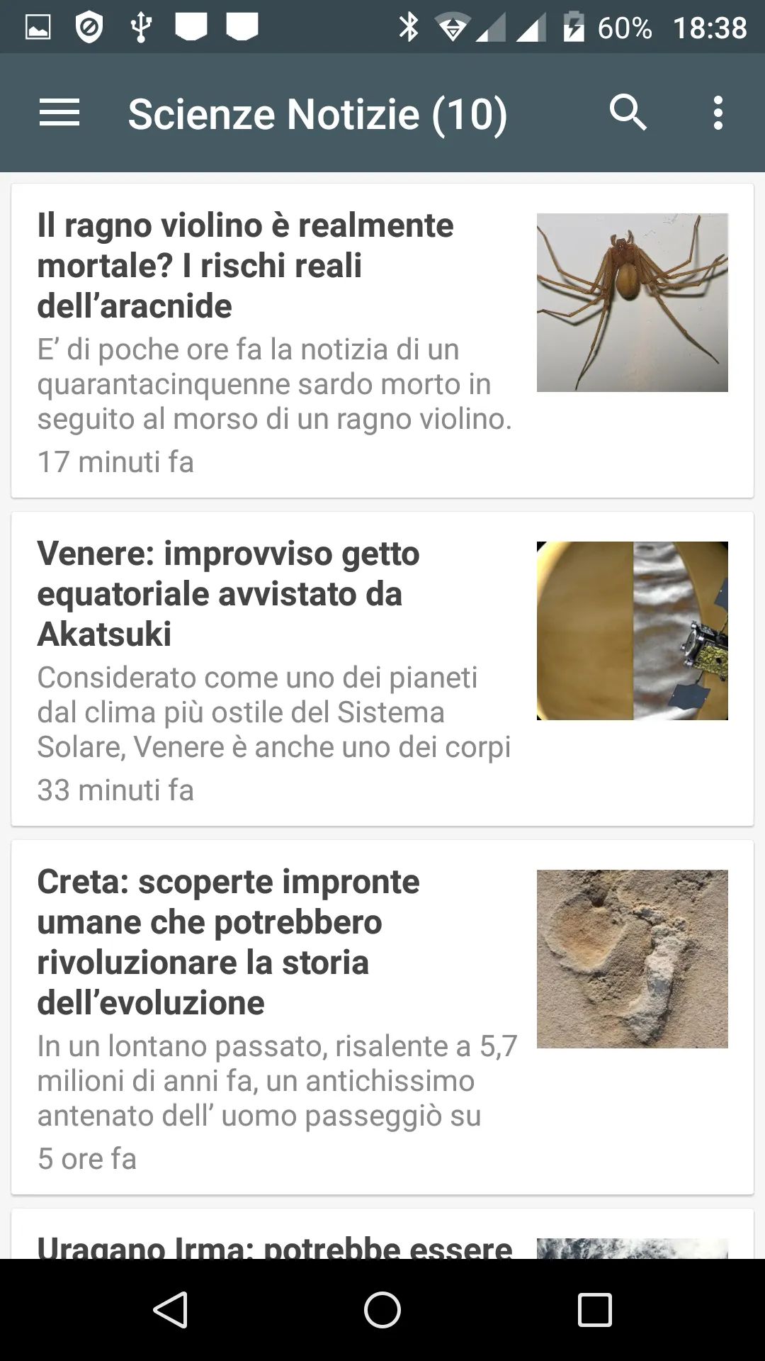 Scienze News | Indus Appstore | Screenshot