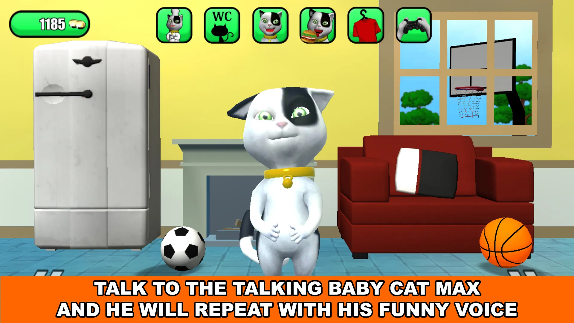 Talking Baby Cat Max Pet Games | Indus Appstore | Screenshot