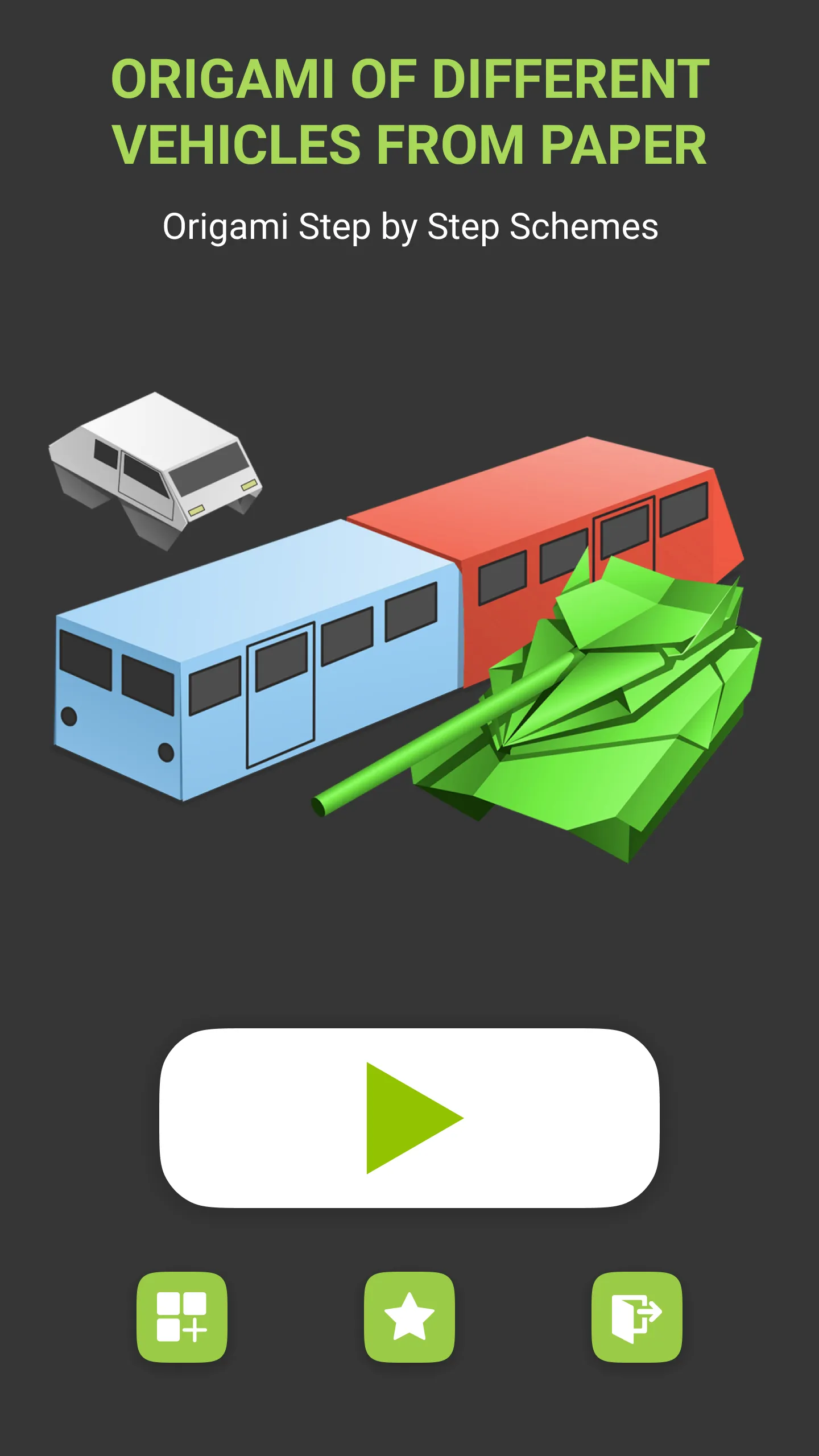 Origami Paper Vehicles | Indus Appstore | Screenshot