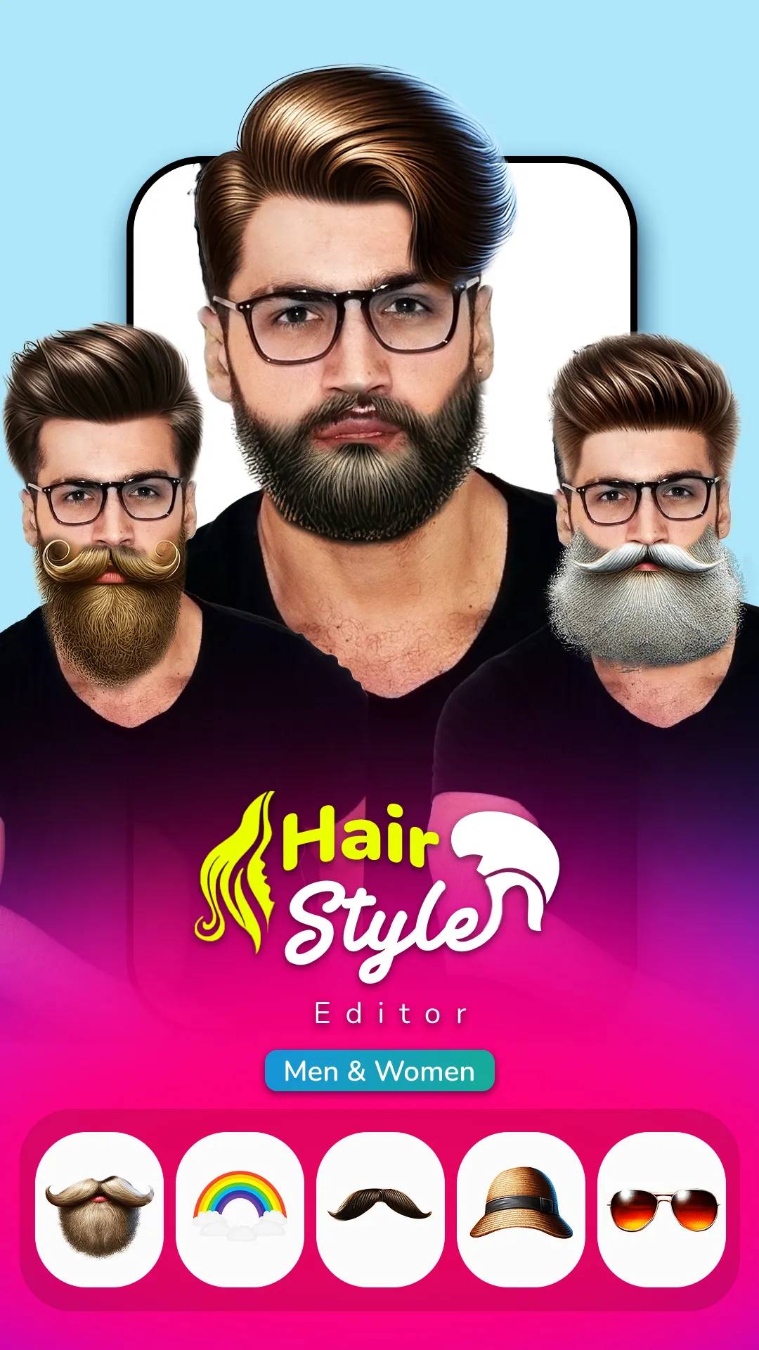 Hair Style Photo Editor Lab | Indus Appstore | Screenshot