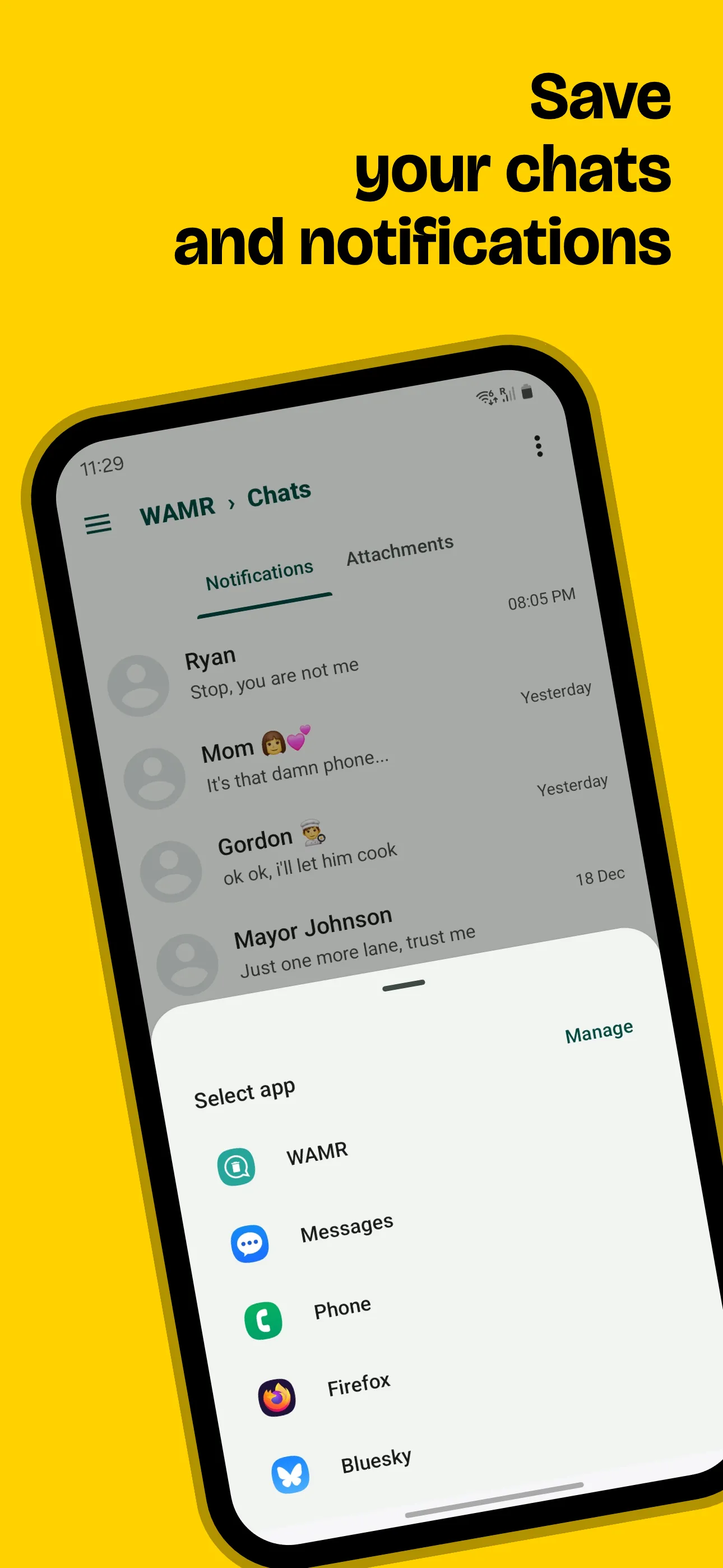 WAMR: Reveal deleted messages! | Indus Appstore | Screenshot