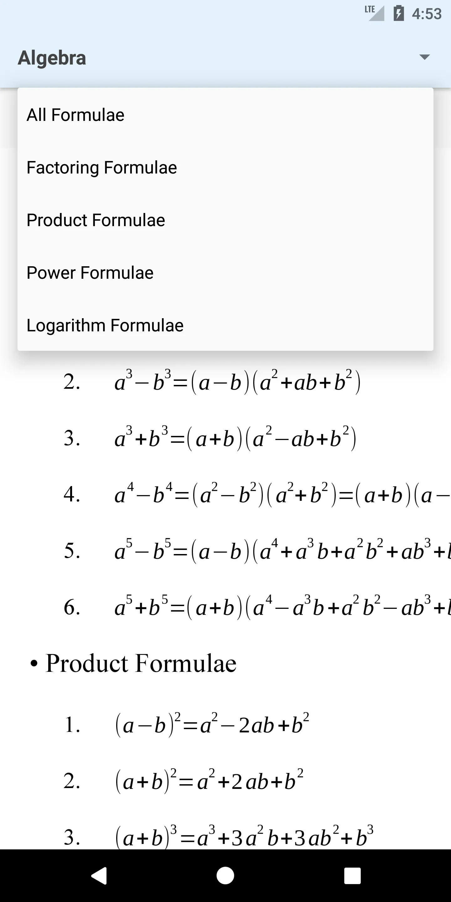 Formulas Plus | Indus Appstore | Screenshot