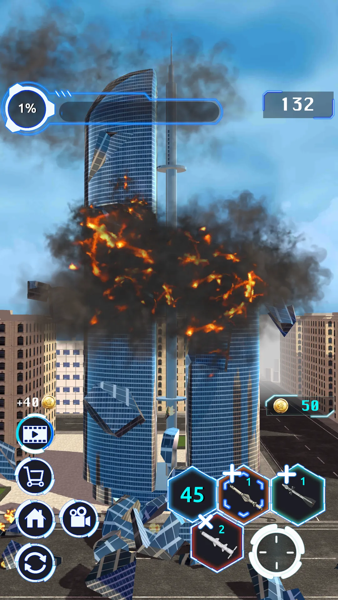 City Demolish: Rocket Smash! | Indus Appstore | Screenshot