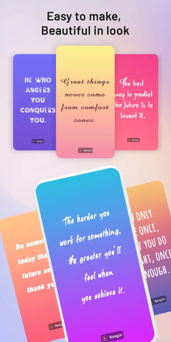 Rangin: Gradient Status Maker | Indus Appstore | Screenshot