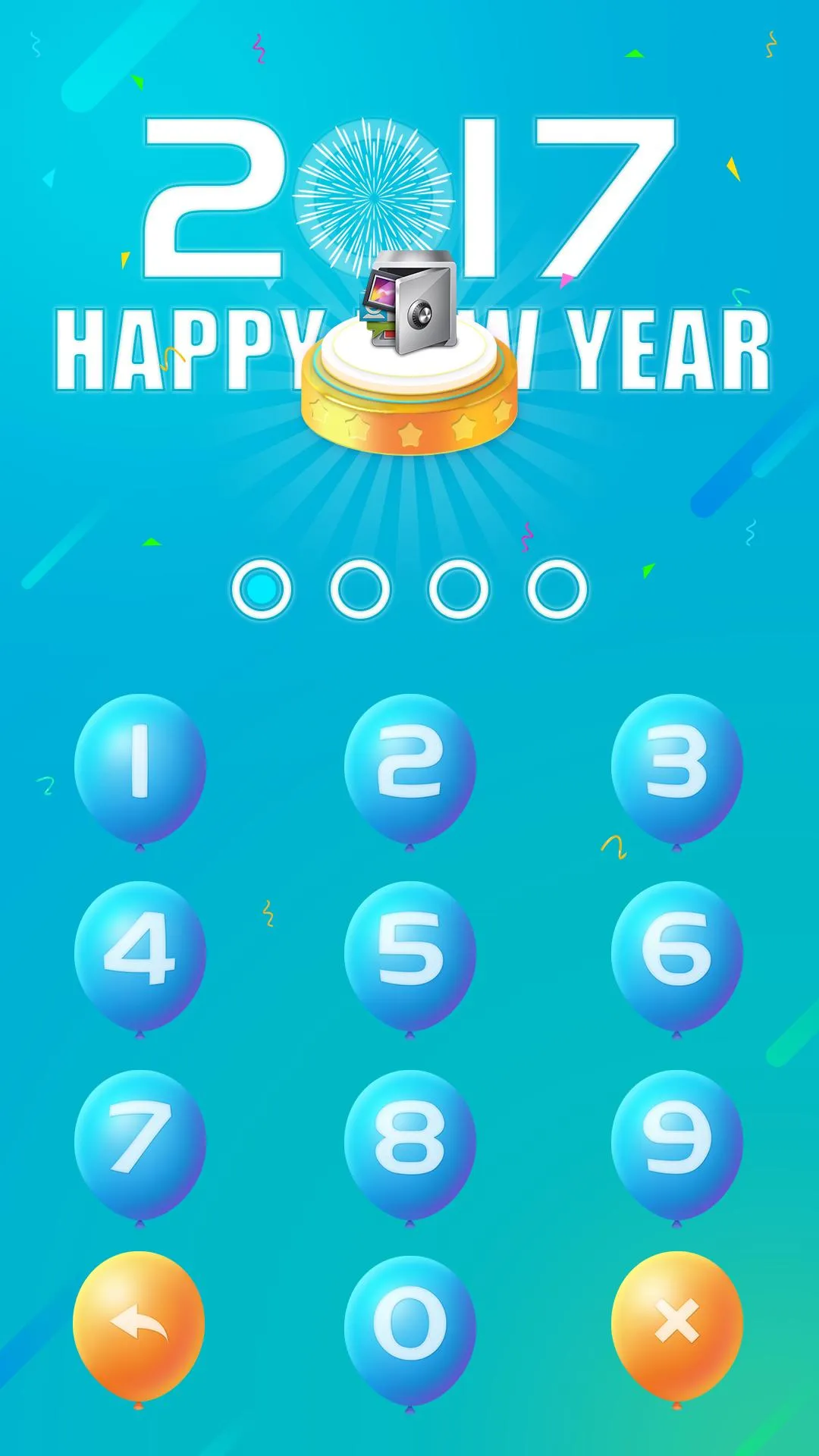 AppLock Theme Happy2017 | Indus Appstore | Screenshot