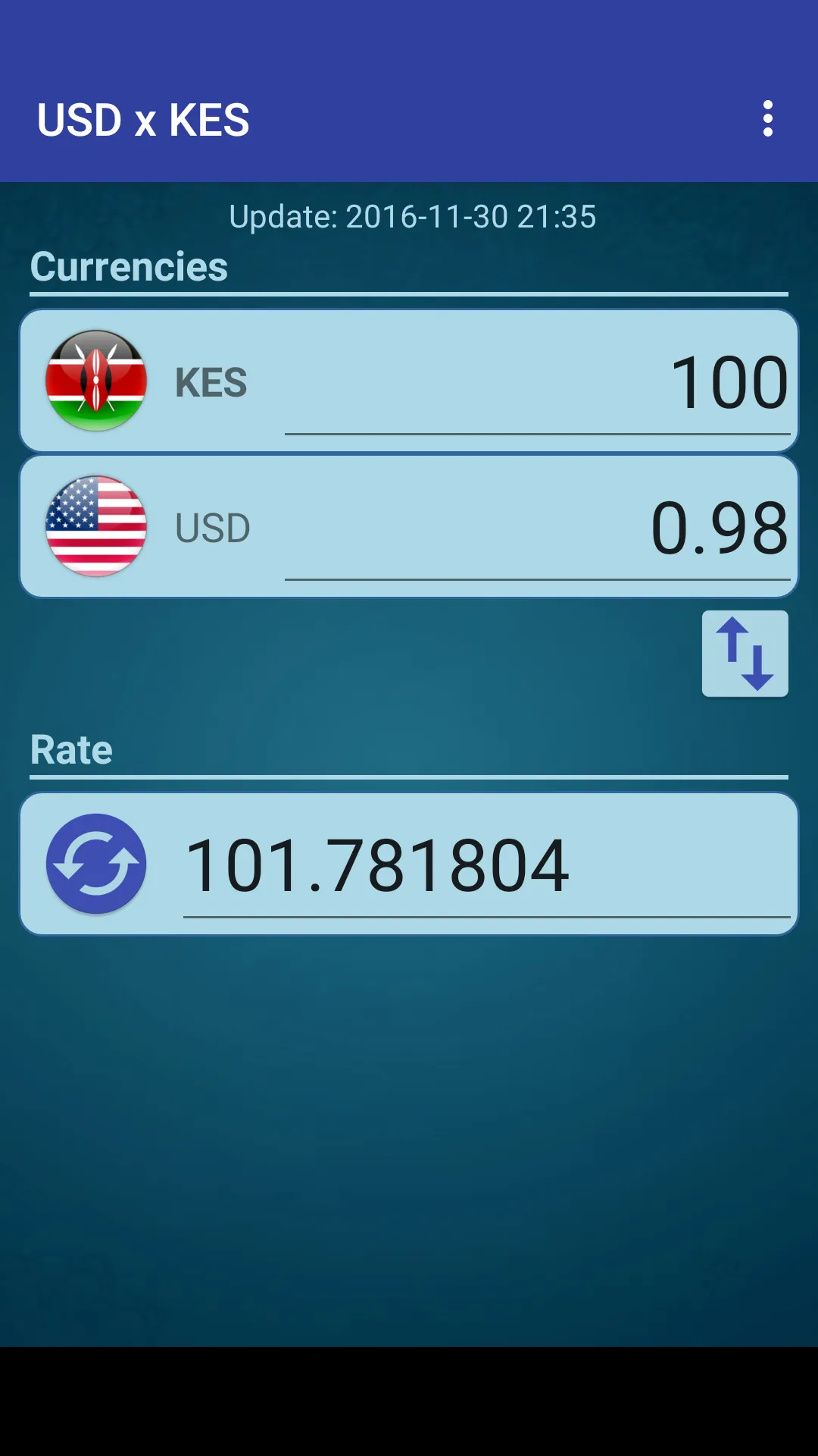 US Dollar to Kenyan Shilling | Indus Appstore | Screenshot