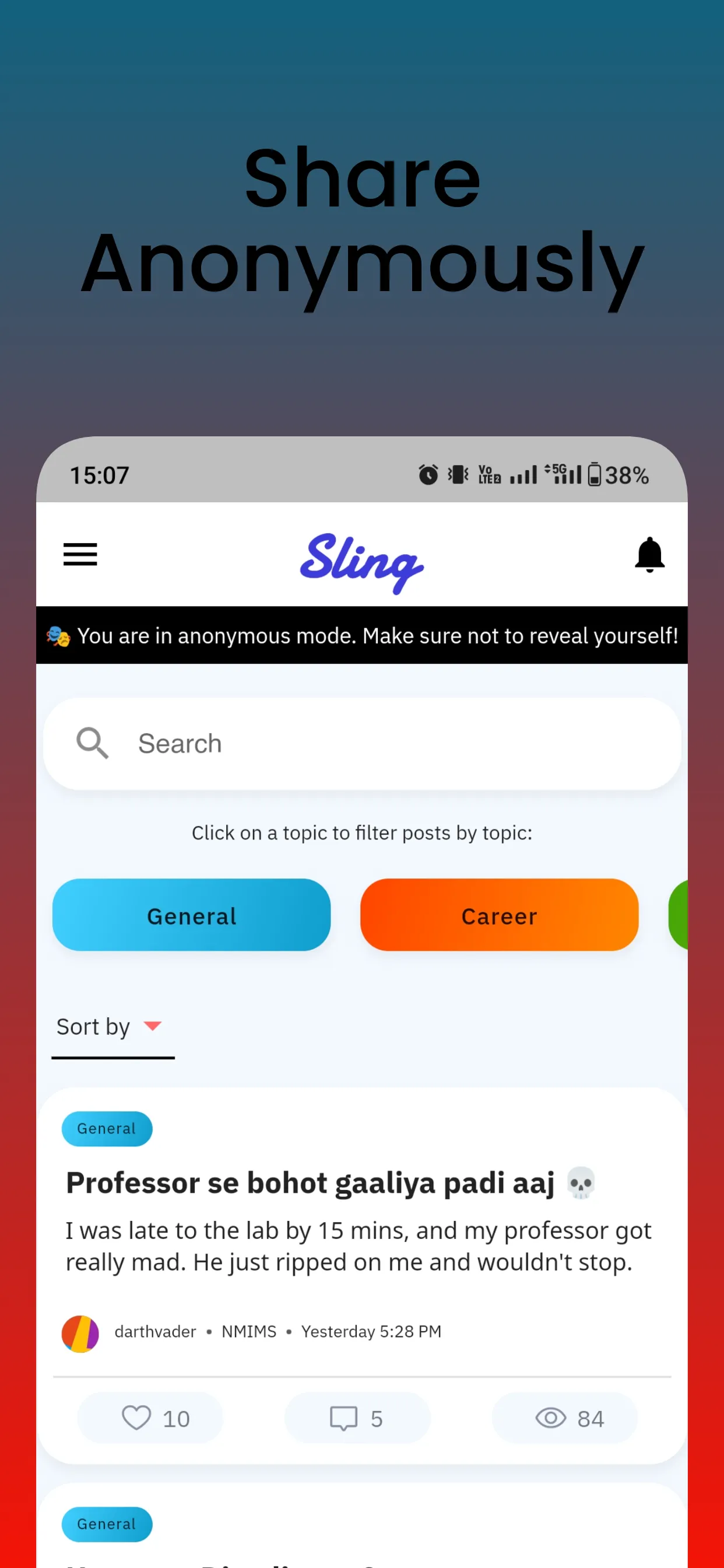 Sling - A College Social App | Indus Appstore | Screenshot