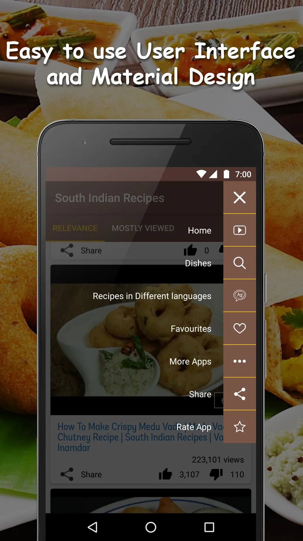 South Indian Recipes Videos | Indus Appstore | Screenshot