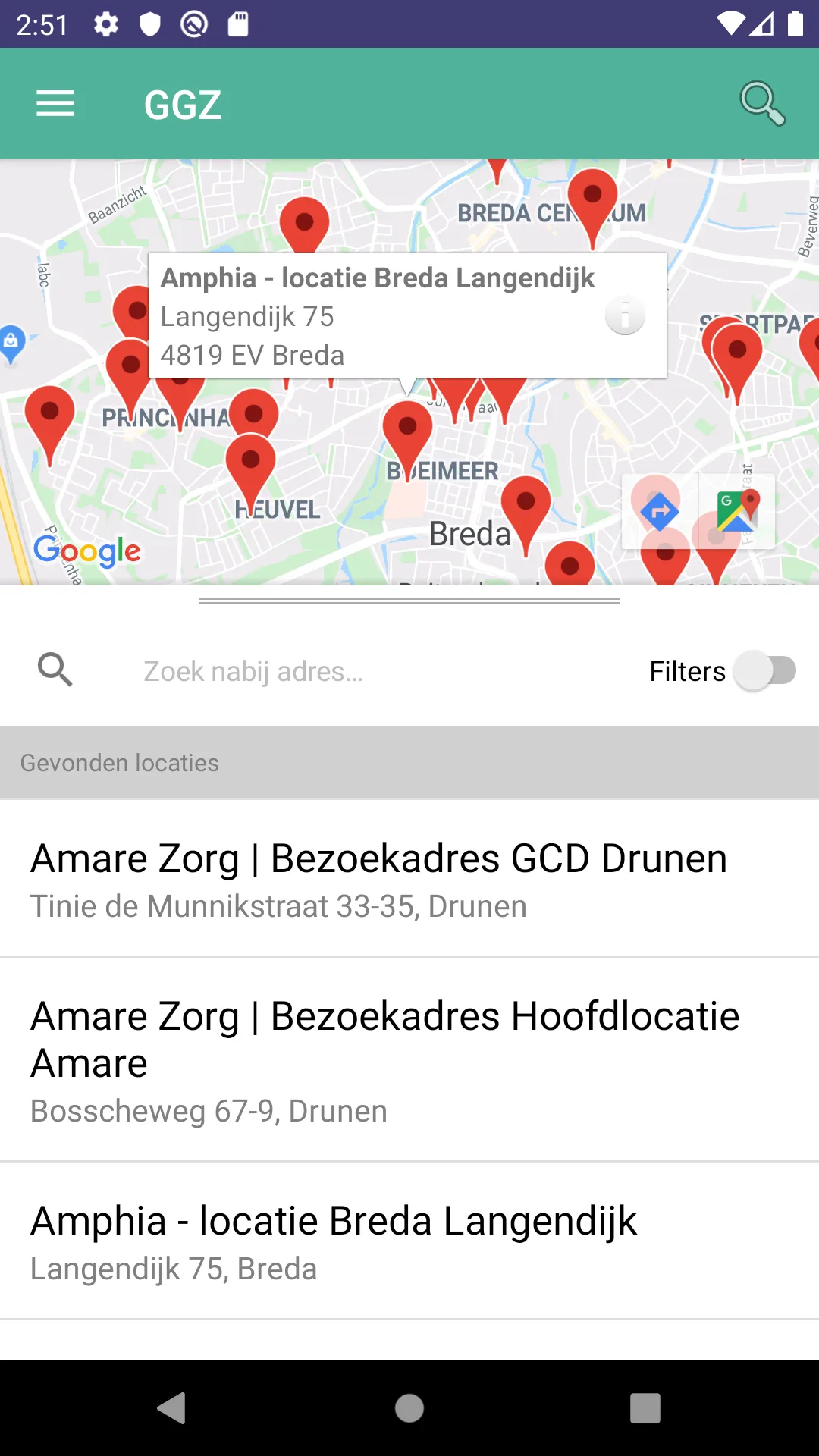 Zoek uw Zorgcollega WBR | Indus Appstore | Screenshot