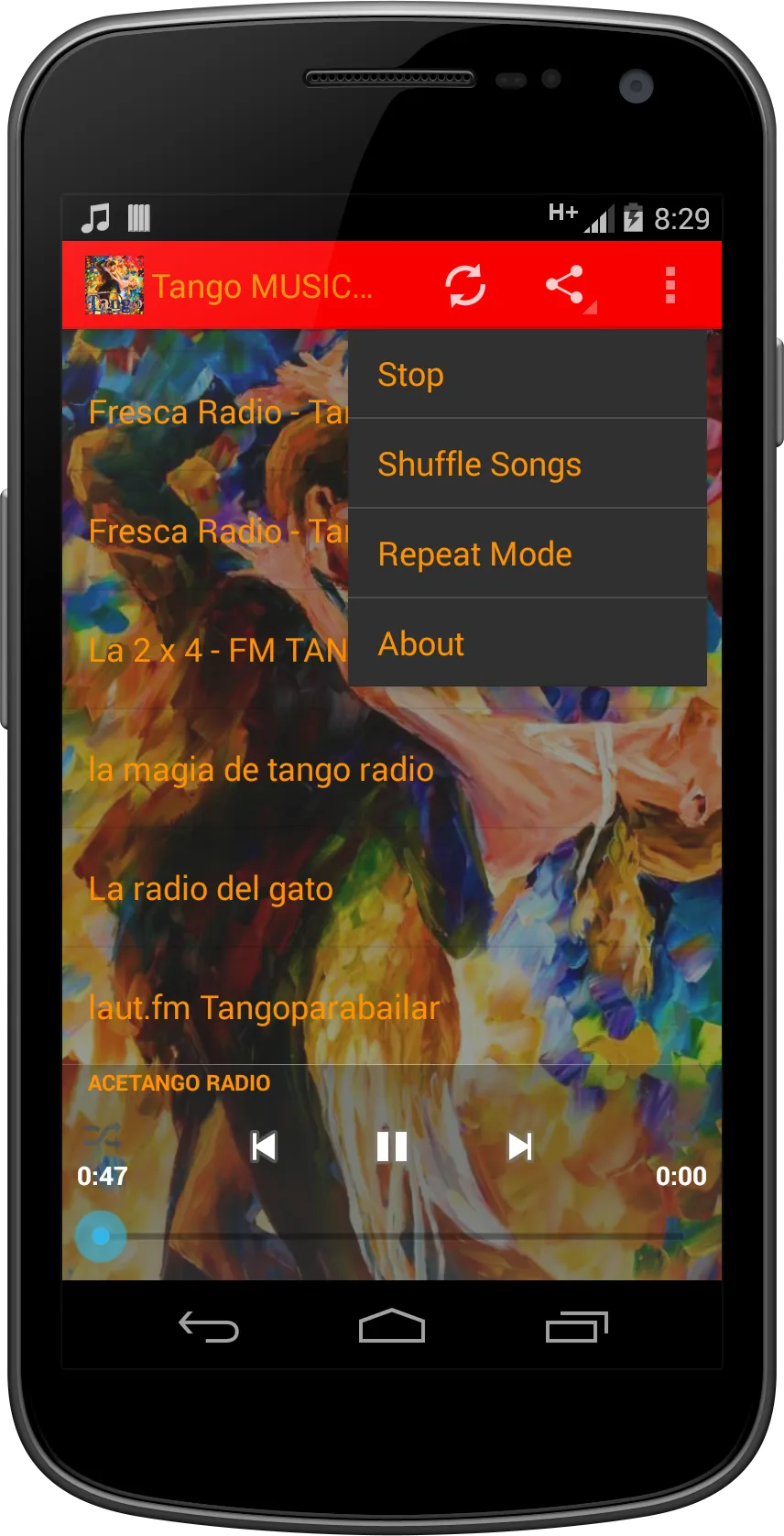 Tango MUSIC Radio | Indus Appstore | Screenshot