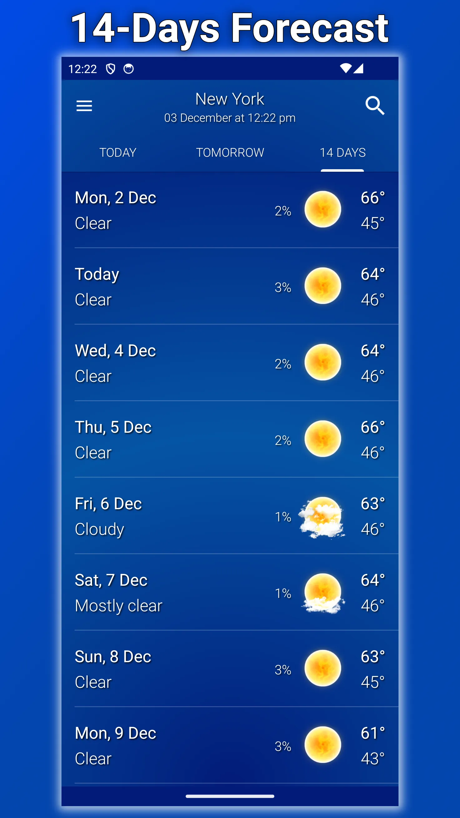 Weather: Clear Skies | Indus Appstore | Screenshot