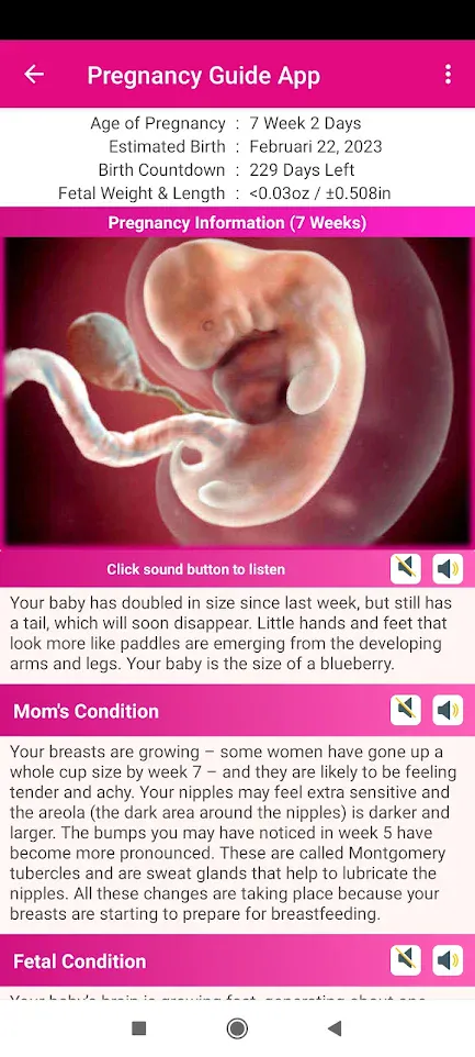 Pregnancy Guide and Tracker | Indus Appstore | Screenshot