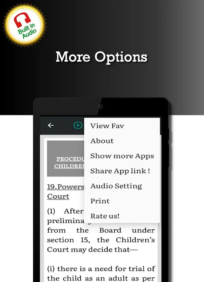 Juvenile Justice Act 2015 | Indus Appstore | Screenshot