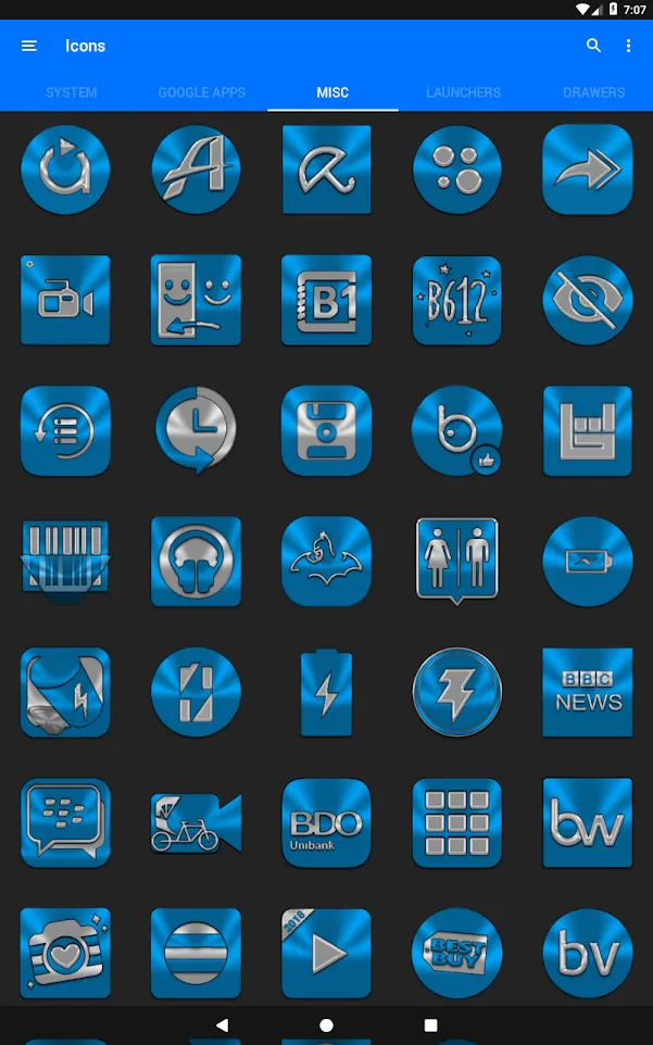 Light Blue Icon Pack | Indus Appstore | Screenshot