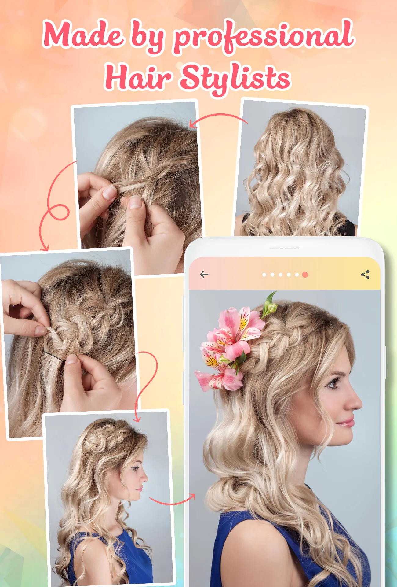 Hairstyles step by step | Indus Appstore | Screenshot