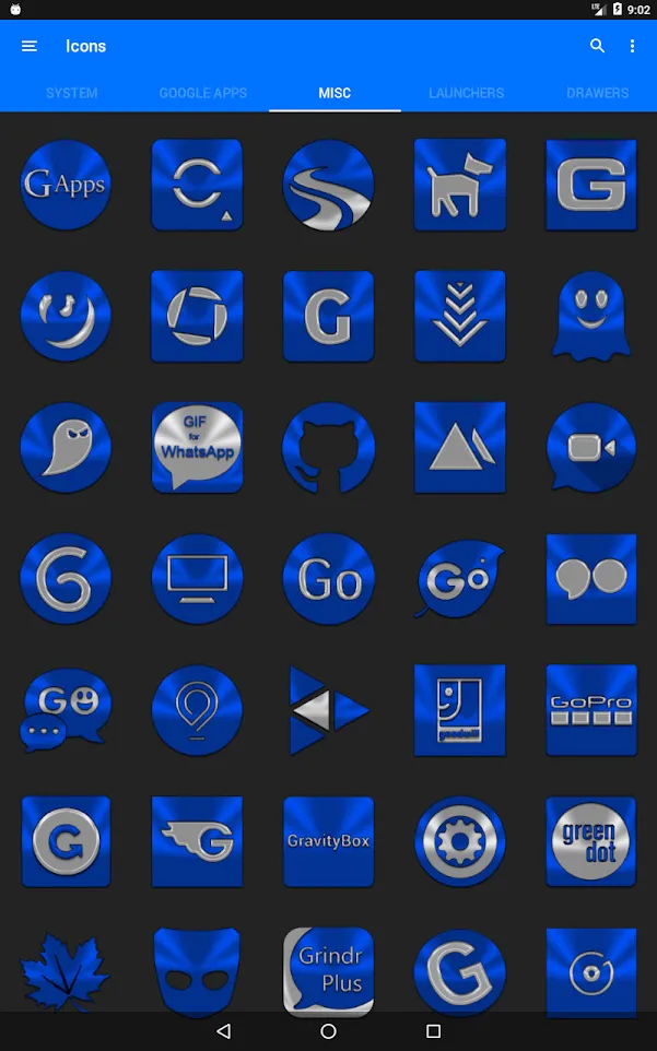 Blue Icon Pack | Indus Appstore | Screenshot