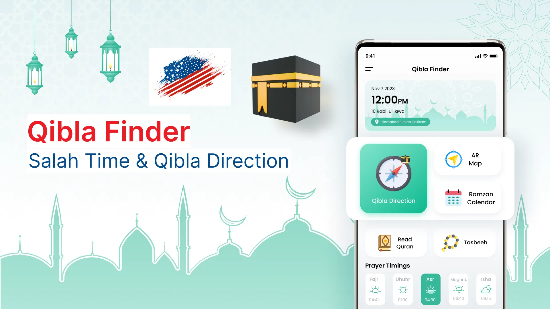 Qibla Finder & Qibla Direction | Indus Appstore | Screenshot