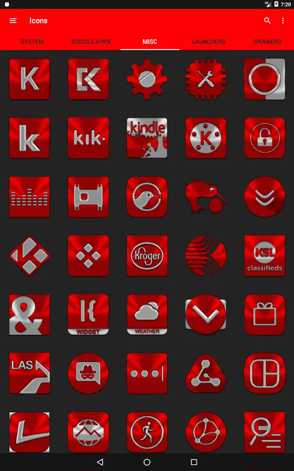 Red Icon Pack | Indus Appstore | Screenshot