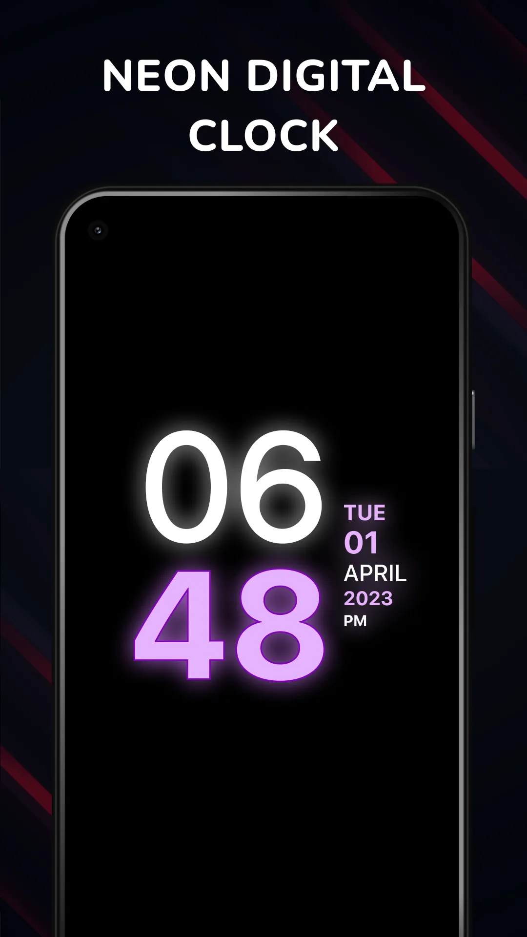 Digital Clock Wallpaper App | Indus Appstore | Screenshot