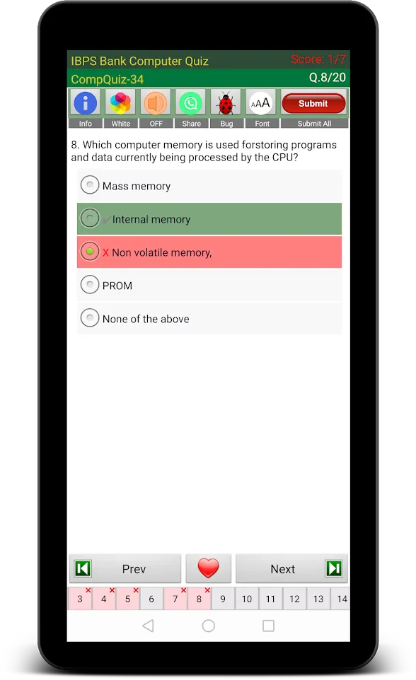 IBPS Computer Quiz | Indus Appstore | Screenshot