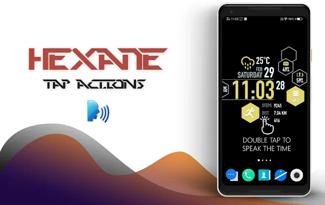 Hexane Digital Watch Face | Indus Appstore | Screenshot