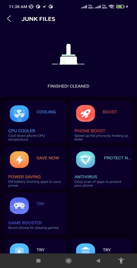 PhoneCleaner,Booster,Antivirus | Indus Appstore | Screenshot