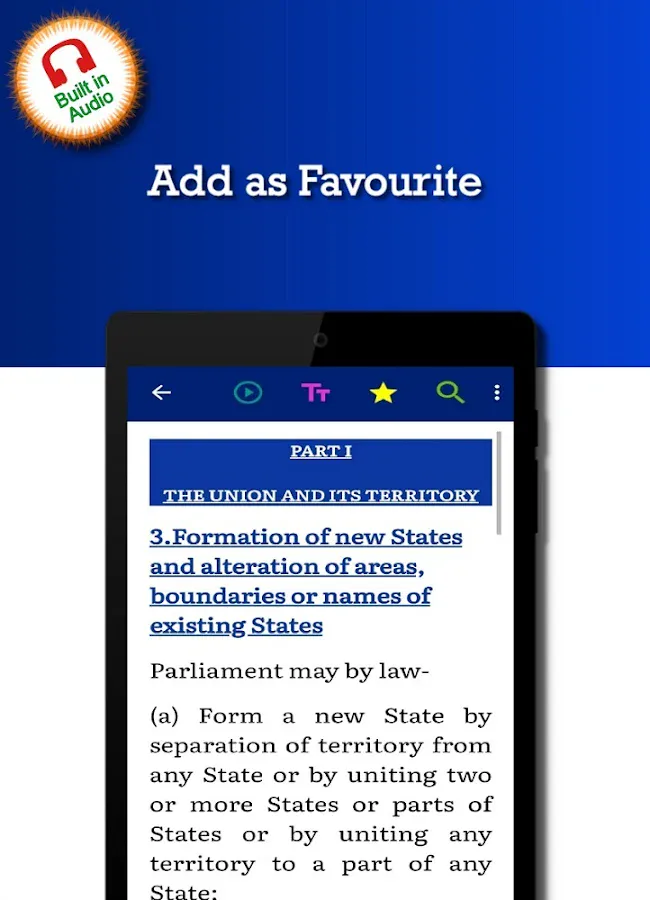 Constitution of India in English, Hindi & Marathi | Indus Appstore | Screenshot