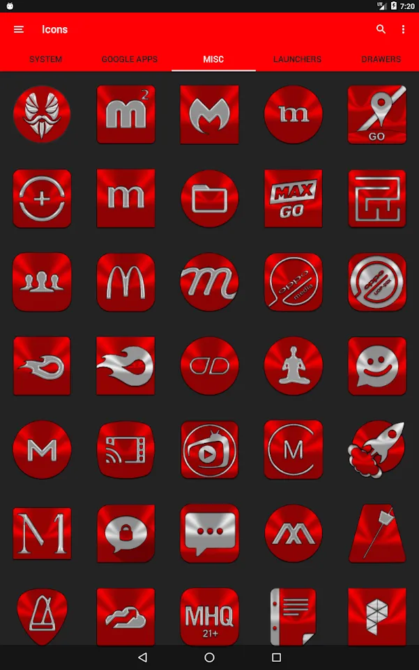 Red Icon Pack | Indus Appstore | Screenshot